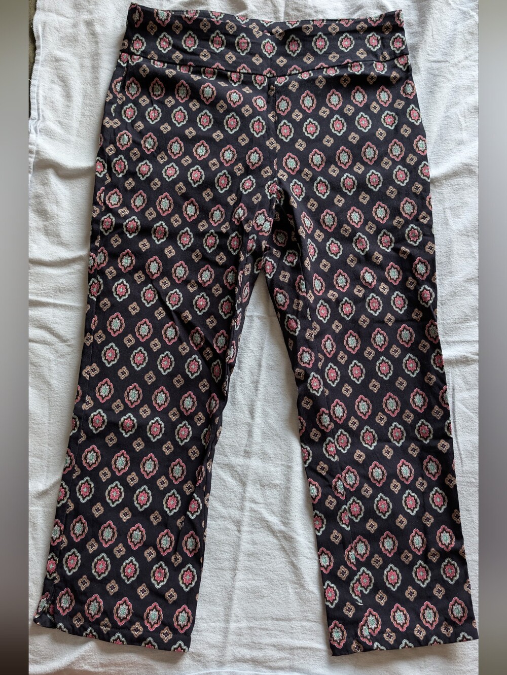 Van Heusen Black Patterned Pants
